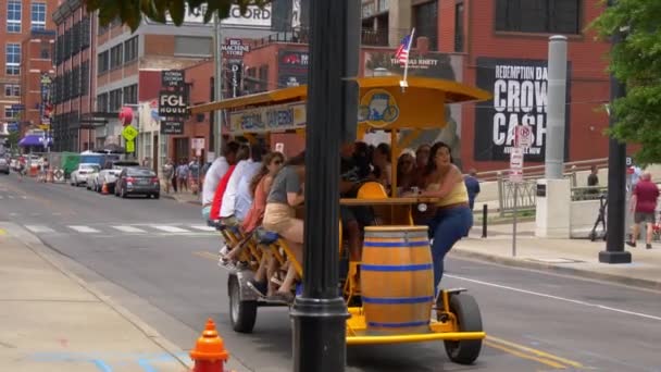 Vélo Bière Dans Les Rues Nashville Nashville Tennessee Juin 2019 — Video