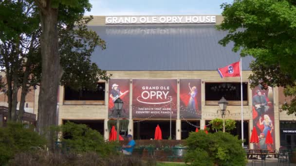 Monumento Famoso Nashville Grand Ole Opry Nashville Tennessee Junio 2019 — Vídeo de stock