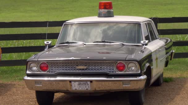 Old Police Car Leipers Fork Leipers Fork Usa June 2019 — Stock Video