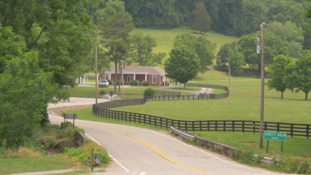 Beautiful Farm Tennessee Fotografi Perjalanan — Stok Video