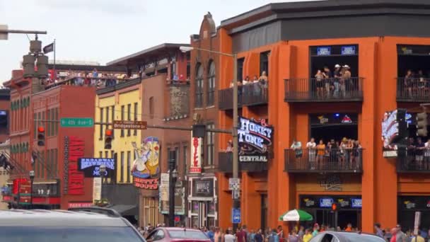 Honky Tonk Central Broadway Nashville Nashville Tennessee Junio 2019 — Vídeos de Stock