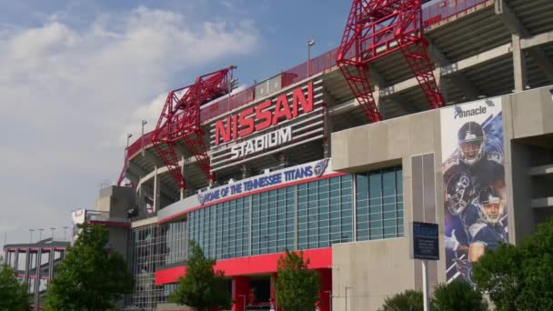 Slavný Orientační Bod Nashville Nissan Stadium Nashville Tennessee Červen 2019 — Stock video