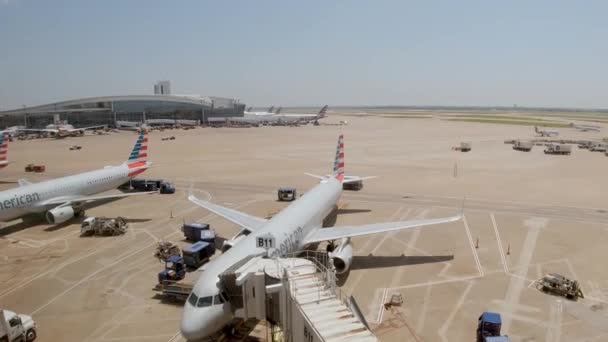 Flugplatz Dallas Fort Worth Dallas Texas Juni 2019 — Stockvideo