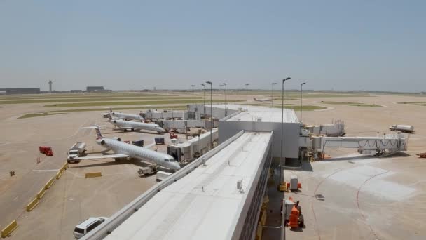 Lotnisko Dallas Fort Worth Dallas Texas Czerwiec 2019 — Wideo stockowe