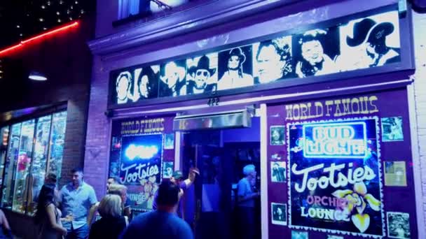 Famoso Bar Tootsies Nashville Nashville Tennessee Junio 2019 — Vídeos de Stock
