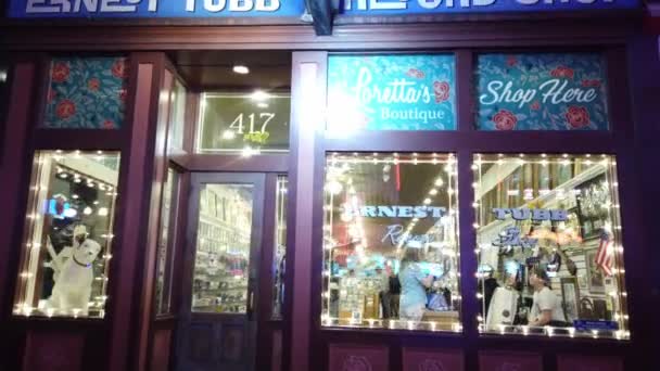 Ernest Tubb Tienda Discos Nashville Nashville Tennessee Junio 2019 — Vídeo de stock