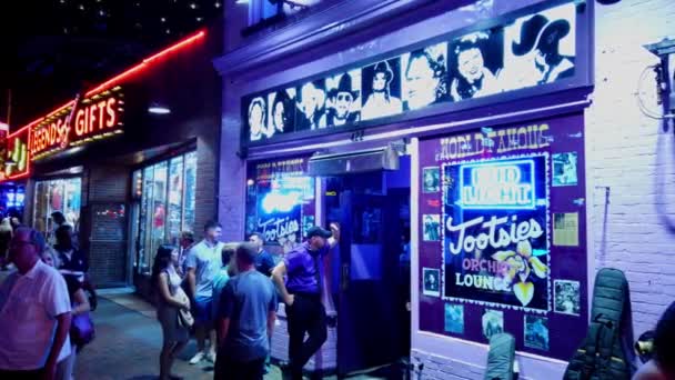 Famoso Bar Tootsies Nashville Nashville Tennessee Junio 2019 — Vídeos de Stock