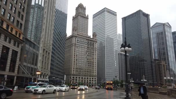 Skyskraporna Chicago Downtown Chicago Illinois Juni 2019 — Stockvideo