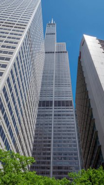 Chicago şehrindeki Willis Kulesi - Chicago, Illinois - 12 Haziran 2019