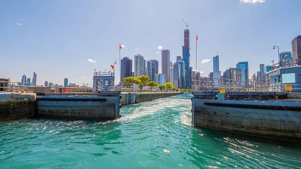 Chicago Harbor Lock Chicago Illinois Červen 2019 — Stock fotografie