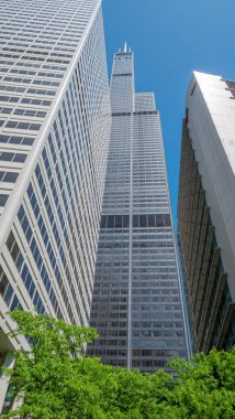 Chicago şehrindeki Willis Kulesi - Chicago, Illinois - 12 Haziran 2019