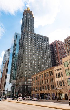 Chicago Michigan Avenue Street görünümü - Chicago, Illinois - 12 Haziran 2019