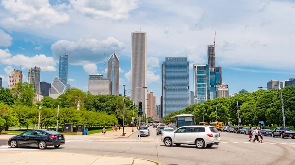 Ikoniska Byggnaderna Chicago Skyline Chicago Illinois Juni 2019 — Stockfoto