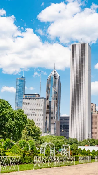 Utsikt Över Ikoniska Byggnader Chicago Skyline Chicago Illinois Juni 2019 — Stockfoto