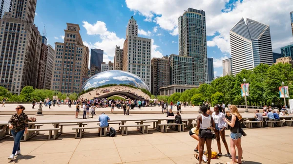 Cloud Gate Millennium Park Chicago Chicago Illinois Juin 2019 — Photo