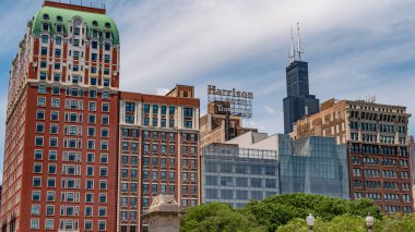 Grant park Chicago yüksek katlı binalar - Chicago, Illinois - 12 Haziran 2019