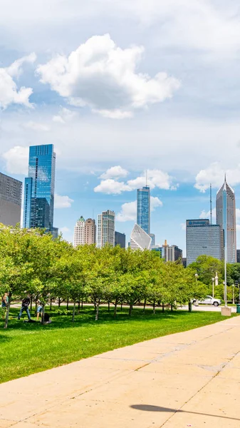 Ikoniska Byggnader Chicago Downtown Chicago Illinois Juni 2019 — Stockfoto