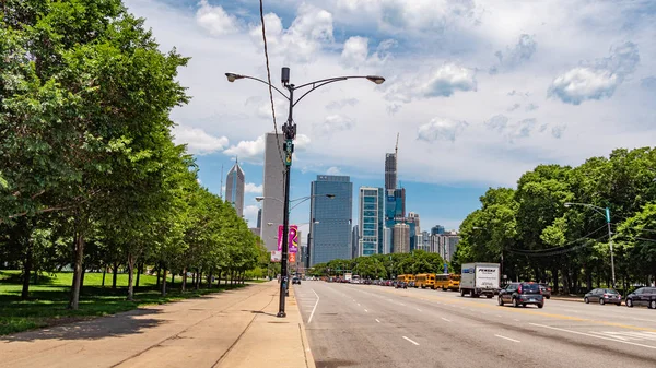 芝加哥格兰特公园 芝加哥 伊利诺伊州 2019年6月12日街景 — 图库照片