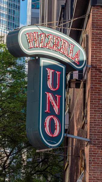 Beroemde Pizzeria Uno Chicago Chicago Illinois Juni 2019 — Stockfoto