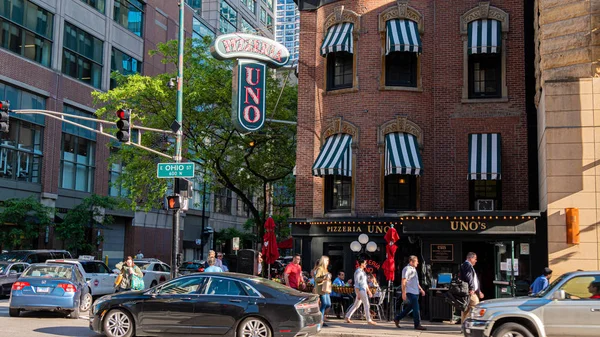 Chicago Ünlü Pizzeria Uno Chicago Illinois Haziran 2019 — Stok fotoğraf