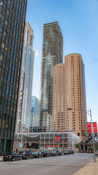 Moderní Architektura Chicagu Chicago Illinois Června 2019 — Stock fotografie