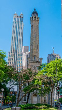 Chicago'daki Eski Su Kulesi - Chicago, Illinois - 12 Haziran 2019