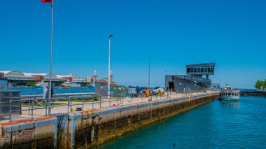 Chicago Harbor Lock - Michigan Gölü - Chicago, Illinois - 12 Haziran 2019