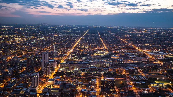 Citylights Van Chicago Van Bovenaf Chicago Illinois Juni 2019 — Stockfoto