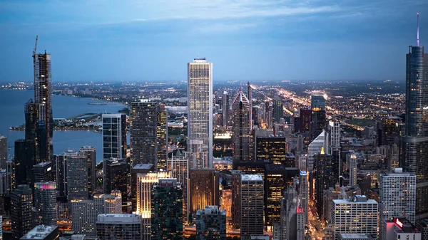 Increíble Vista Sobre Los Edificios Gran Altura Chicago Chicago Illinois — Foto de Stock