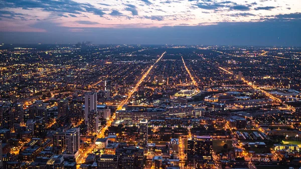 Les Lumières Chicago Haut Photographie Voyage — Photo