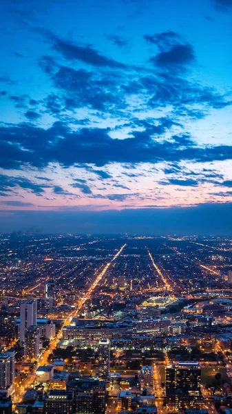 Міські Вогні Чикаго Зверху Чикаго Іллінойс Червня 2019 — стокове фото