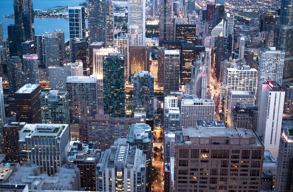 Increíble Vista Sobre Los Edificios Gran Altura Chicago Chicago Illinois — Foto de Stock