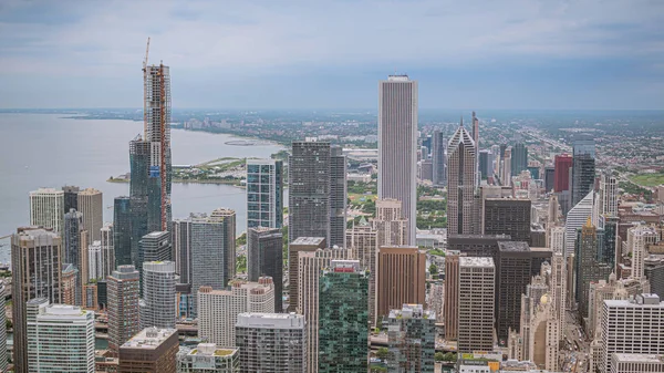 Mrakodrapy v Chicagu-letecký výhled — Stock fotografie