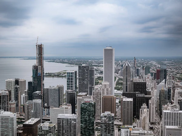 Bâtiments High Rise de Chicago - vue aérienne — Photo