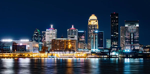 The skyline of Louisville by night - LOUISVILLE. USA - JUNE 14, 2019 Stock Image