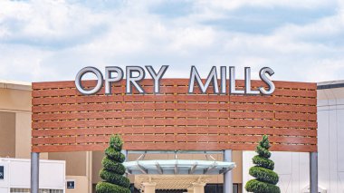 Opry Mills Shopping Center in Nashville - NASHVILLE, TENNESSEE - JUNE 15, 2019 clipart