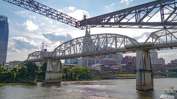 Пешеходный Мост Имени Джона Кеннеди Нэшвилле Нэшвилл Теннесси Июня 2019 — стоковое фото