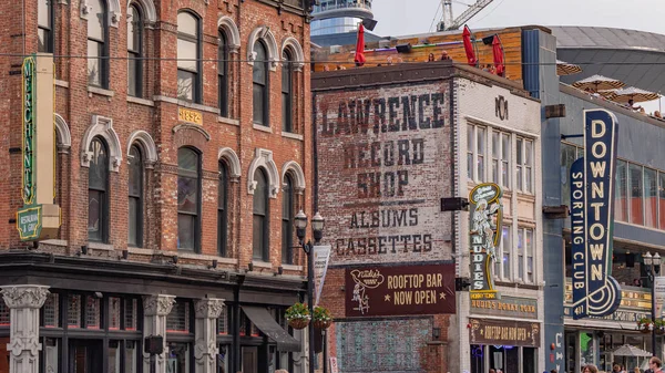 Lawrence Record Shop Nashville Broadway Nashville Tennessee Junio 2019 — Foto de Stock