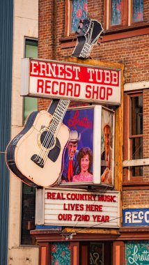 Nashville Ünlü Ernest Tubb Record Shop - Nashville, Tennessee - 15 Haziran 2019