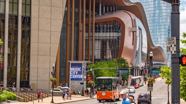 Musik Stadtzentrum Nashville Nashville Tennessee Juni 2019 Stockbild