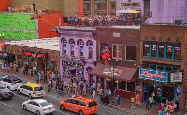 Nashville canlı müzik barlar ve Rooftop Barlar üzerinden görünümü - Nashville, Abd - 15 Haziran 2019