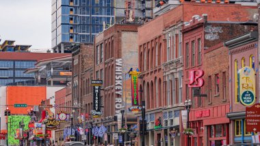 Nashville Broadway canlı müzik barlar - Nashville, Tennessee - 15 Haziran 2019