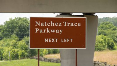 Tennessee'deki Ünlü Natchez Trace Parkway - Leipers Fork, Tennessee - 18 Haziran 2019