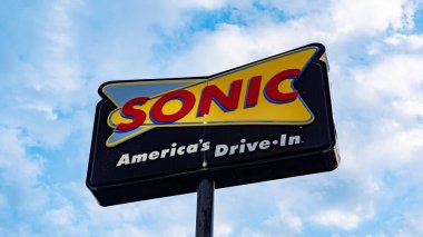 Restoranda Sonic Fast Food sürücü - Frankfort, Kentucky - 18 Haziran 2019