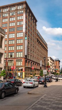 St. Louis'deki St Charles caddesi - St. Louis, Missouri - 19 Haziran 2019