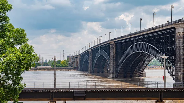 Most Eads Přes Řeku Mississippi Saint Louis Louis Missouri Června — Stock fotografie