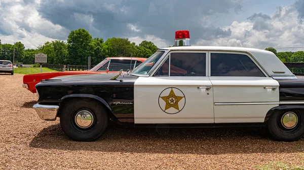 Hermoso Coche Policía Clásico Leipers Fork Tennessee Leipers Fork Tennessee — Foto de Stock