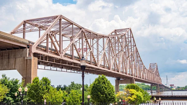 Martin Luther King Bridge Mississippi River Louis Louis Missouri June — Stock Photo, Image