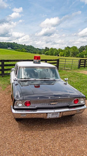 Hermoso Coche Policía Clásico Leipers Fork Tennessee Leipers Fork Tennessee —  Fotos de Stock