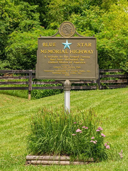 Estrela Azul Memorial Highway Leipers Fork Tennessee Leipers Fork Tennessee — Fotografia de Stock